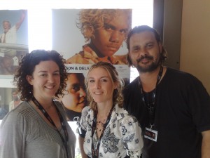 Kath Shelper, Ruby & Warwick Thornton at Screen Australia Office